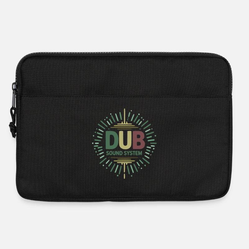 Design des Dub-Soundsystems - Laptoptasche 13" - Schwarz