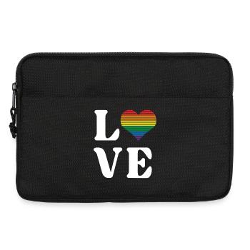 LGBTQ Pride Month - Love is Love - Laptop bag 13" - black - Front