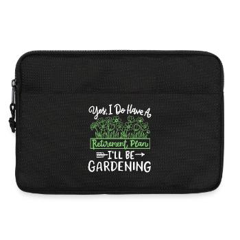 Gartenarbeit Gärtner - Laptoptasche 13" - Schwarz - Vorne