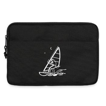 Windsurfing Line Art - Laptop bag 13" - black - Front