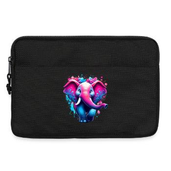 Elephant - Laptop bag 13" - black - Front
