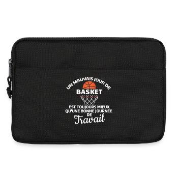 Zitat Sport Basketball Motivation - Laptoptasche 13" - Schwarz - Vorne