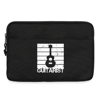 Guitariste - Sacoche pour ordinateur portable 13 pouces - noir - Devant