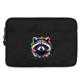 Raccoon - Laptop bag 13" - black - Front