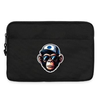 Affe Brille Cap - Laptoptasche 13" - Schwarz - Vorne