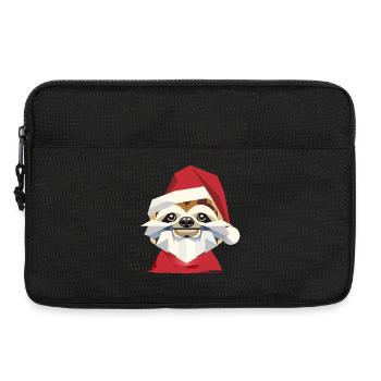 Merry Christmas sloth in modern design - Laptop bag 13" - black - Front