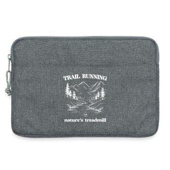Course sur sentier - Tapis roulant de la nature - Sacoche pour ordinateur portable 13 pouces - gris chiné - Devant