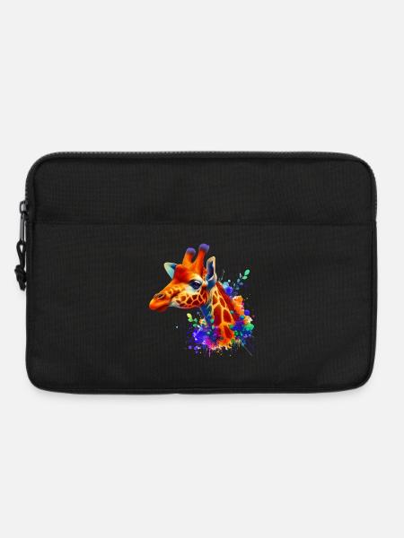 Giraffe - Laptoptasche 13" - Schwarz