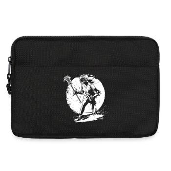 Croquis du joueur de crosse - Sacoche pour ordinateur portable 13 pouces - noir - Devant