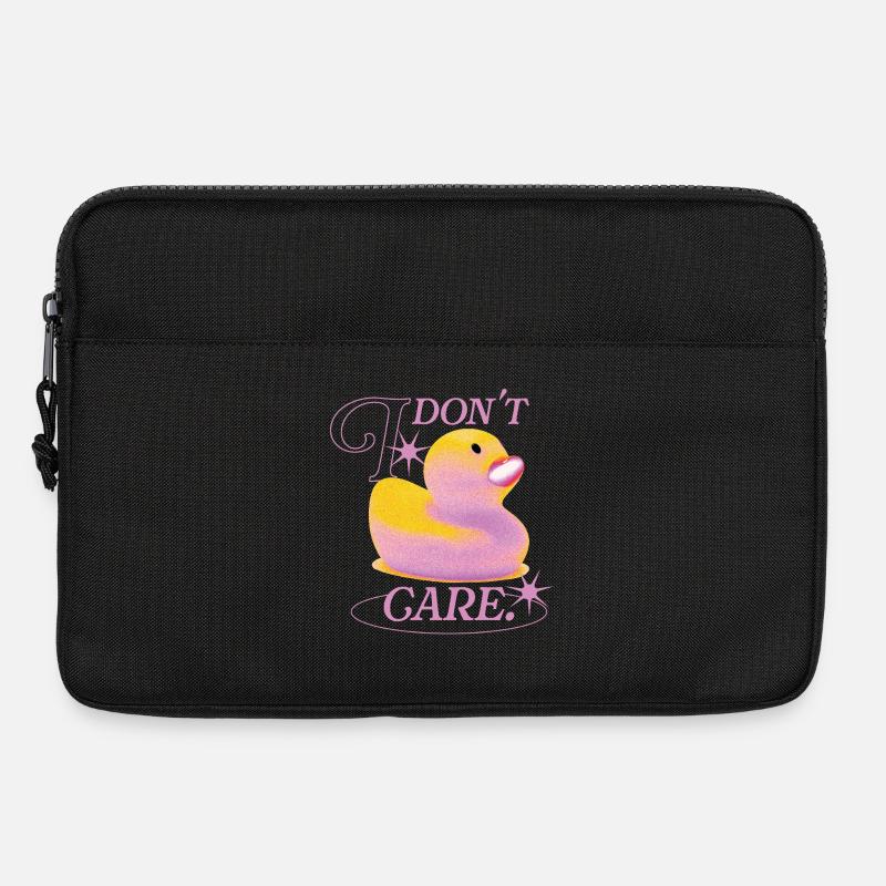 I Don’t Care Duck - Laptoptasche 13" - Schwarz