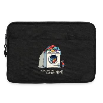 Thanks for the laundry, mom ! - Laptop bag 13" - black - Front