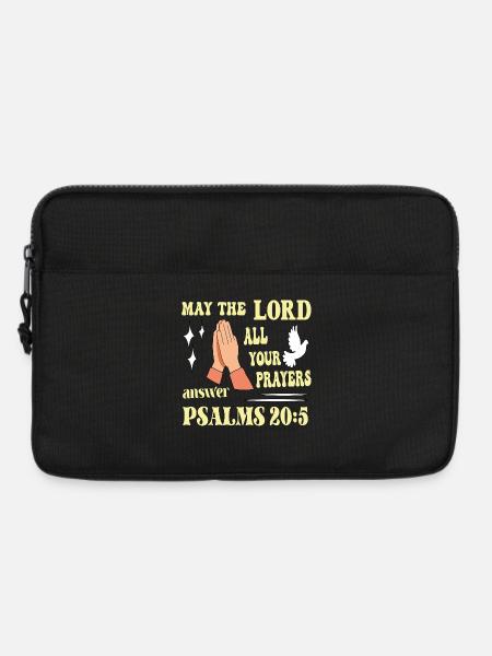 Psalm 20:5 May the Lord... - Laptop bag 13" - black