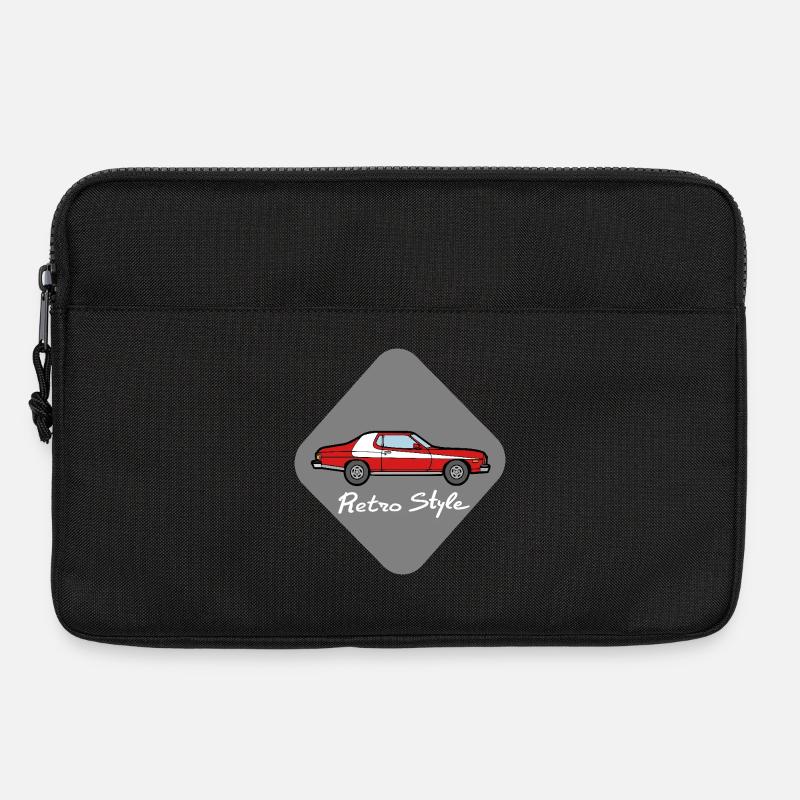 Retro style - Laptop bag 13" - black