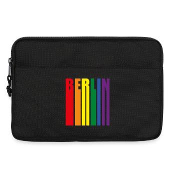 Berlin Regenbogen Pride Geschenk - Laptoptasche 13" - Schwarz - Vorne