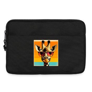 girafe - Sacoche pour ordinateur portable 13 pouces - noir - Devant