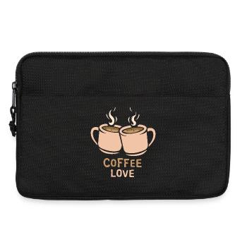 Coffee Love coffee cups - Laptop bag 13" - black - Front