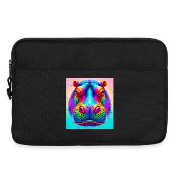 Nilpferd - Laptoptasche 13" - Schwarz - Vorne