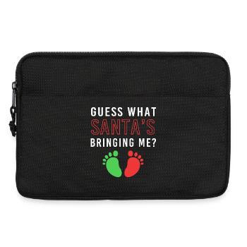 Werdender Papa werdende Väter Weihnachten - Laptoptasche 13" - Schwarz - Vorne
