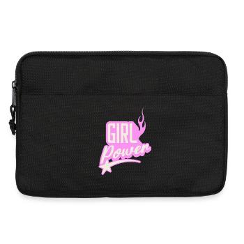 Girl Power sugar pink Flaming Graphic Design - Laptop bag 13" - black - Front