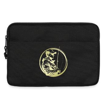 Fishing Silhouette Fischer - Laptoptasche 13" - Schwarz - Vorne