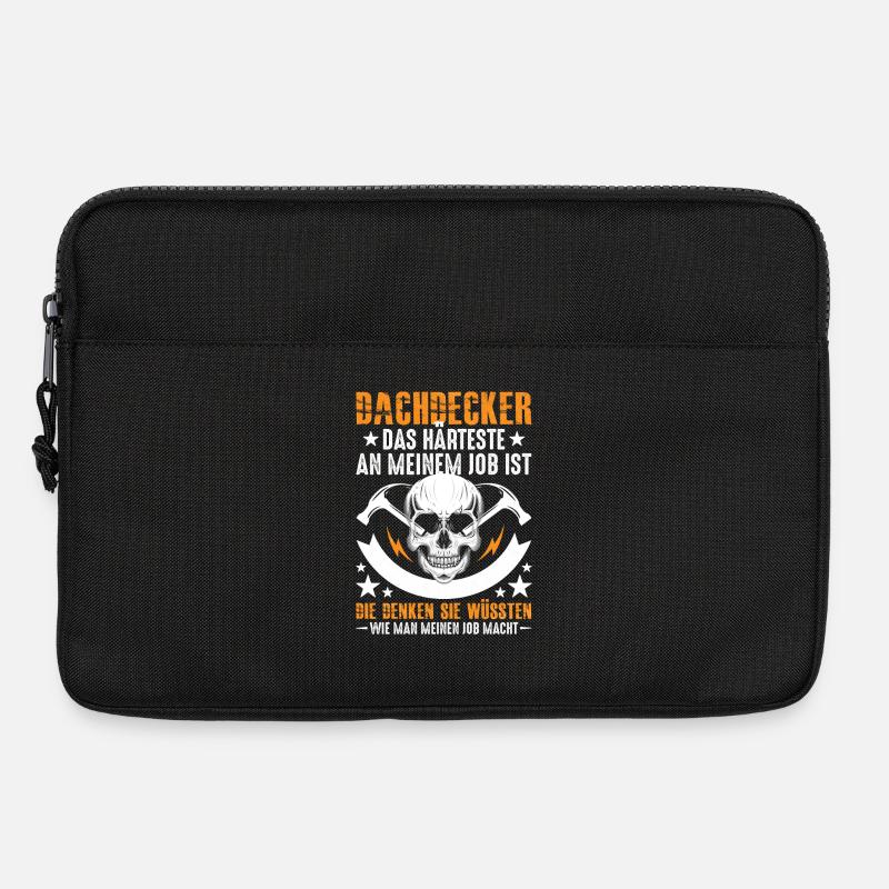 Dachdecker-Das-Harteste - Laptoptasche 13" - Schwarz