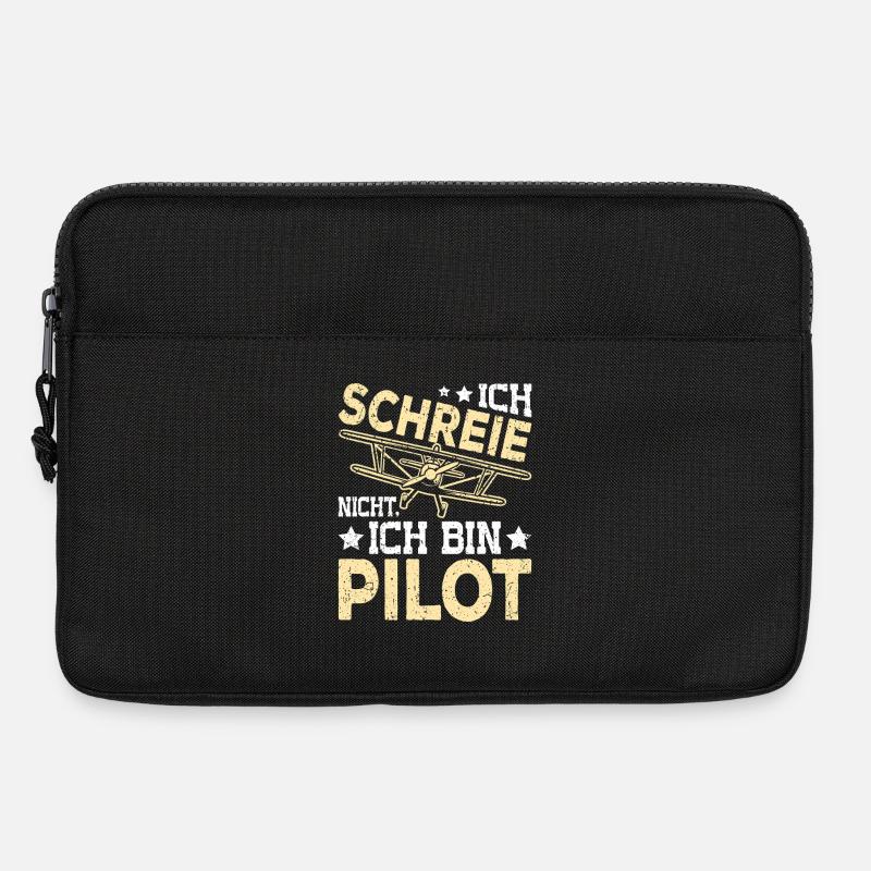 I'm Not Screaming, I'm a Pilot – Funny Flying - Laptop bag 13" - black