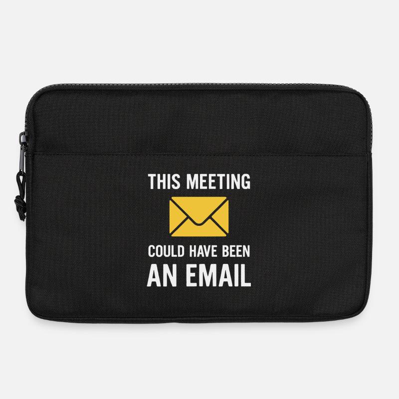 Meeting oder E-Mail - Laptoptasche 13" - Schwarz