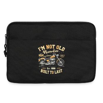 Oldtimer November 1990 Geboren Jahrgang Geburtstag - Laptoptasche 13" - Schwarz - Vorne