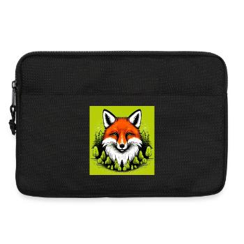 Fuchs - Laptoptasche 13" - Schwarz - Vorne