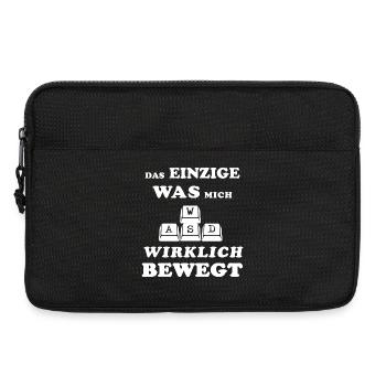 Funny Gamer Saying Gaming Gamer Gamble eSports - Laptop bag 13" - black - Front