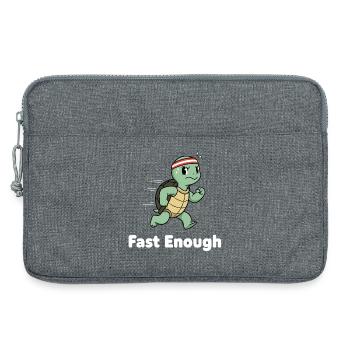 Tortue rapide en sprint - Sacoche pour ordinateur portable 13 pouces - gris chiné - Devant