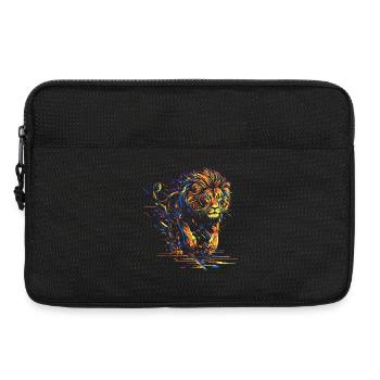 Lion Running Lion Head Colorful Predator Animal Wild - Laptop bag 13" - black - Front