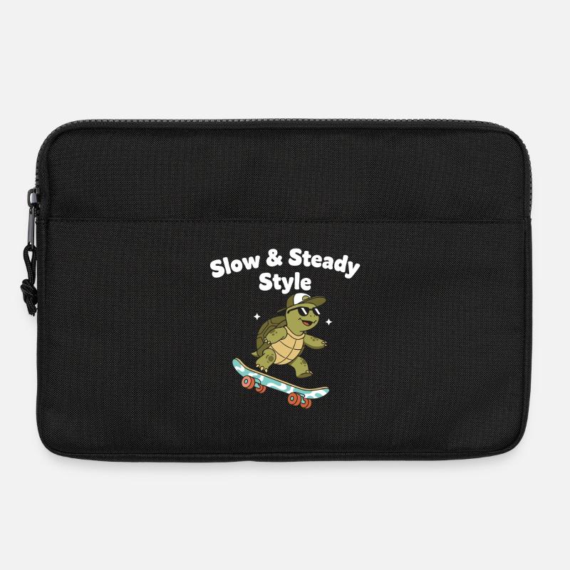 Langsam Skate Schildkröte - Laptoptasche 13" - Schwarz