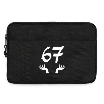 67 Six-Seven - Laptoptasche 13" - Schwarz - Vorne