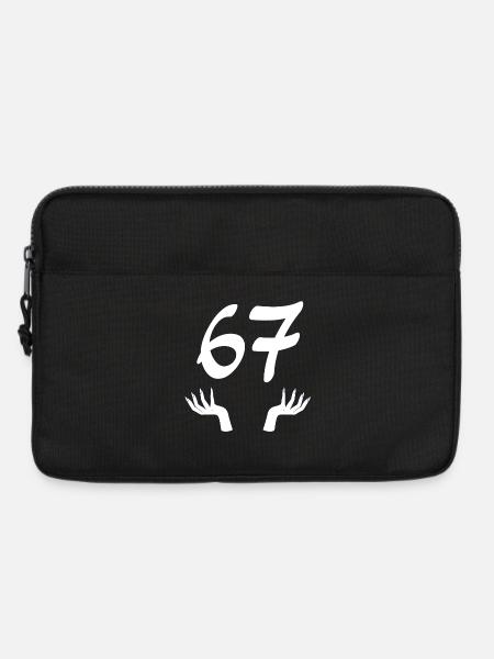 67 Six-Seven - Laptoptasche 13" - Schwarz