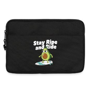 Rester mûr Surf Avocado - Sacoche pour ordinateur portable 13 pouces - noir - Devant
