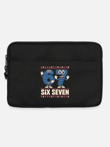 6 7 Sechs Sieben Meme – Weihnachten Kids Gaming - Laptoptasche 13" - Schwarz