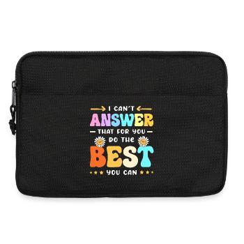 Examen d’enseignant - Sacoche pour ordinateur portable 13 pouces - noir - Devant