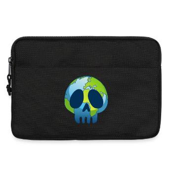 Le crâne de la planète Terre - Sacoche pour ordinateur portable 13 pouces - noir - Devant