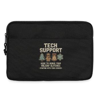 Tech Support Ugly Christmas Sweater Informatiker - Laptoptasche 13" - Schwarz - Vorne
