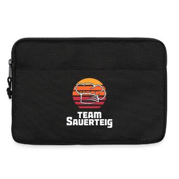Logo de l’équipe Souris Soleil Puissant - Sacoche pour ordinateur portable 13 pouces - noir - Devant