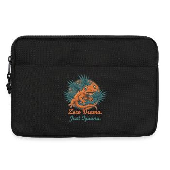 Null Drama, Nur Leguan - Laptoptasche 13" - Schwarz - Vorne