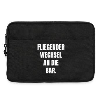 Fliegender Wechsel an die Bar! - Laptoptasche 13" - Schwarz - Vorne