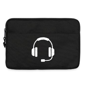 Casque de jeu Gamer Gaming Vector - Sacoche pour ordinateur portable 13 pouces - noir - Devant