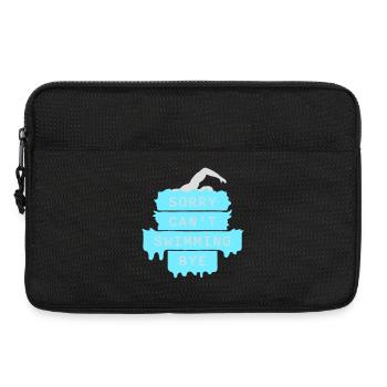 Sorry Can't Swimming Bye Schwimmer Ausrede Humor - Laptoptasche 13" - Schwarz - Vorne
