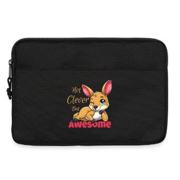 Pas malin mais super kangourou - Sacoche pour ordinateur portable 13 pouces - noir - Devant