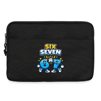 zahl 67 six seven - 6 7 meme - Laptoptasche 13" - Schwarz - Vorne
