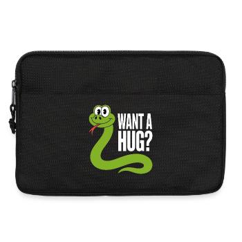 Dessin animé Câlin-moi Serpent - Sacoche pour ordinateur portable 13 pouces - noir - Devant