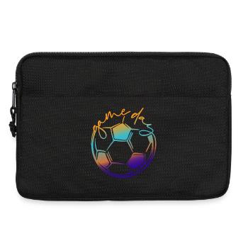 Jour de match | Footballeur - Sacoche pour ordinateur portable 13 pouces - noir - Devant