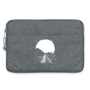 Railway Drawing - Laptop bag 13" - heather grey - Front